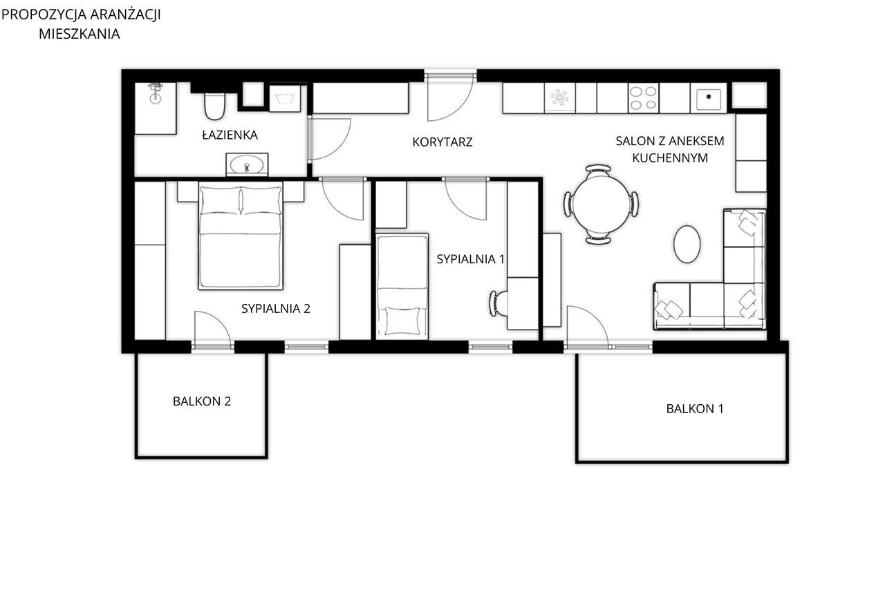 Piękny APARTAMENT na NOWOCZESNYM osiedlu idealny dla PARY-19