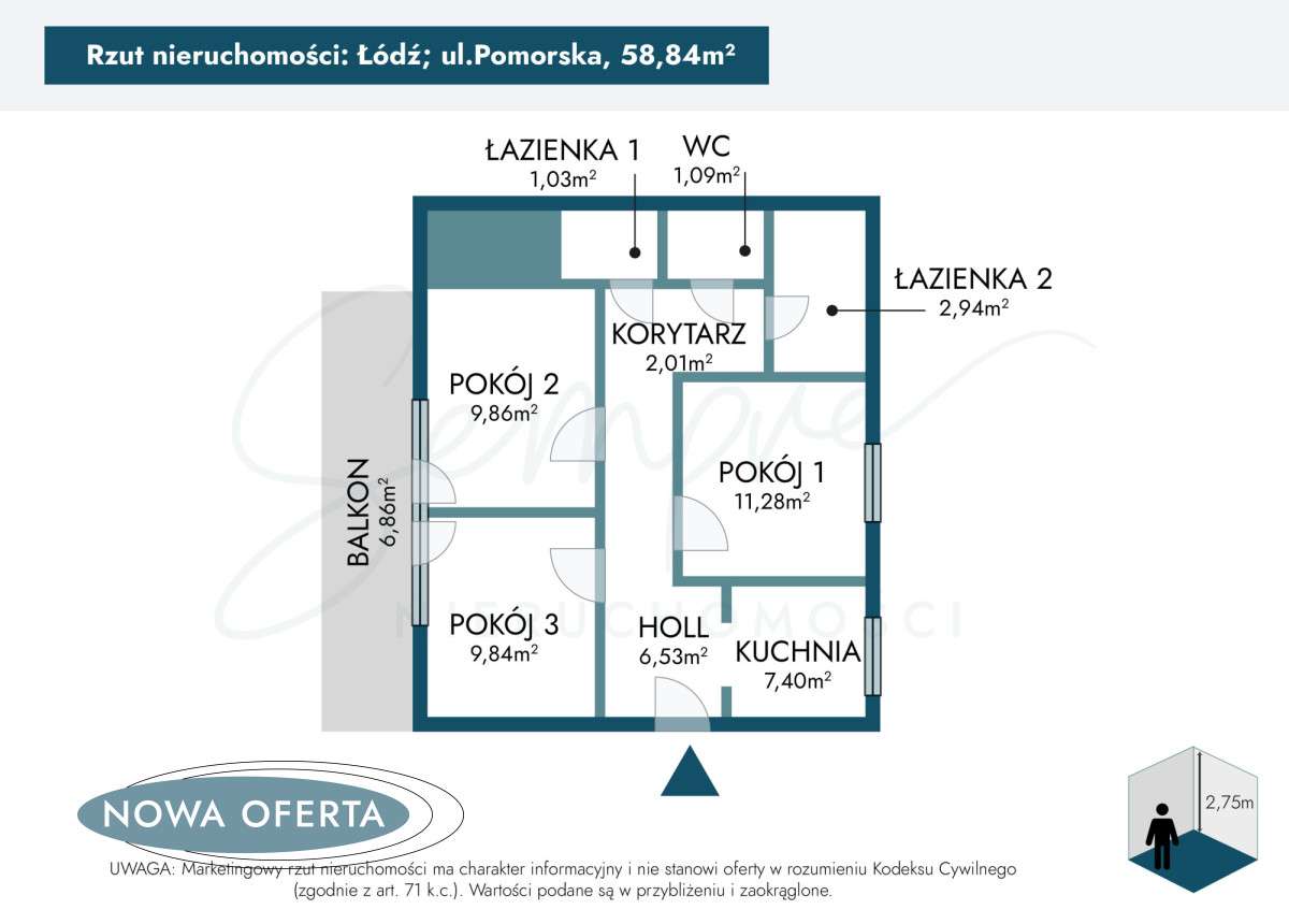 3 pokoje | Centrum  | Idealna inwestycja-3