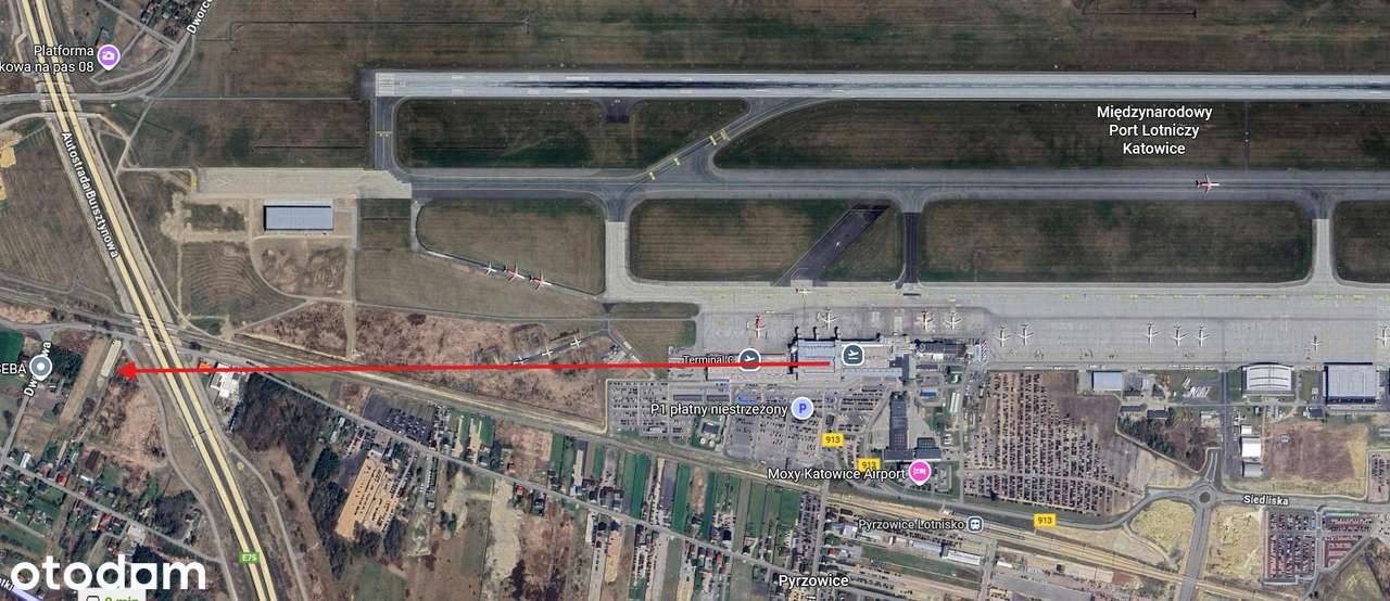 REZERWACJA - Działka do wynajęcia 500 m od lotniska Katowice Pyrzowice - Pełny obrazek: 4/4