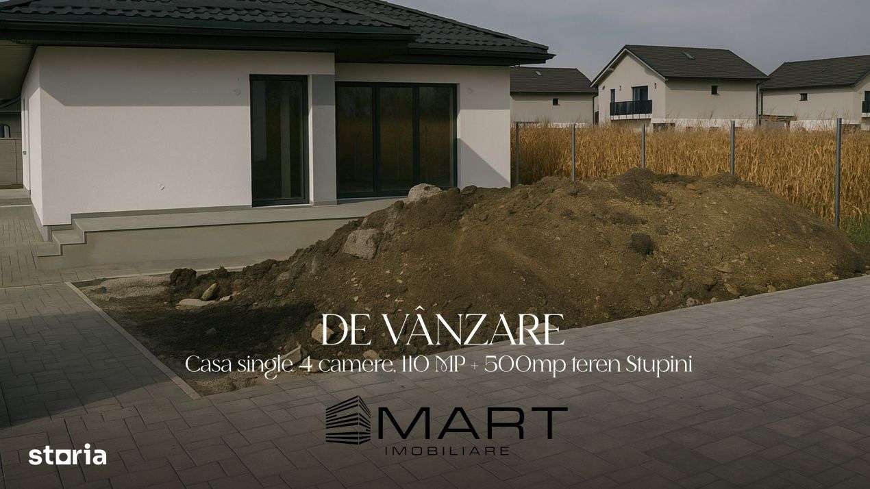 Casa single 4 camere, 110 MP + 500mp teren Stupini - Imagine principală: 1/19