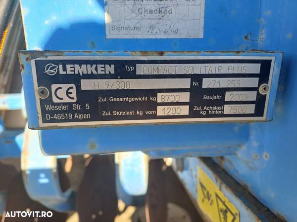 Lemken Compact Solitair Plus H 9/300 - 4