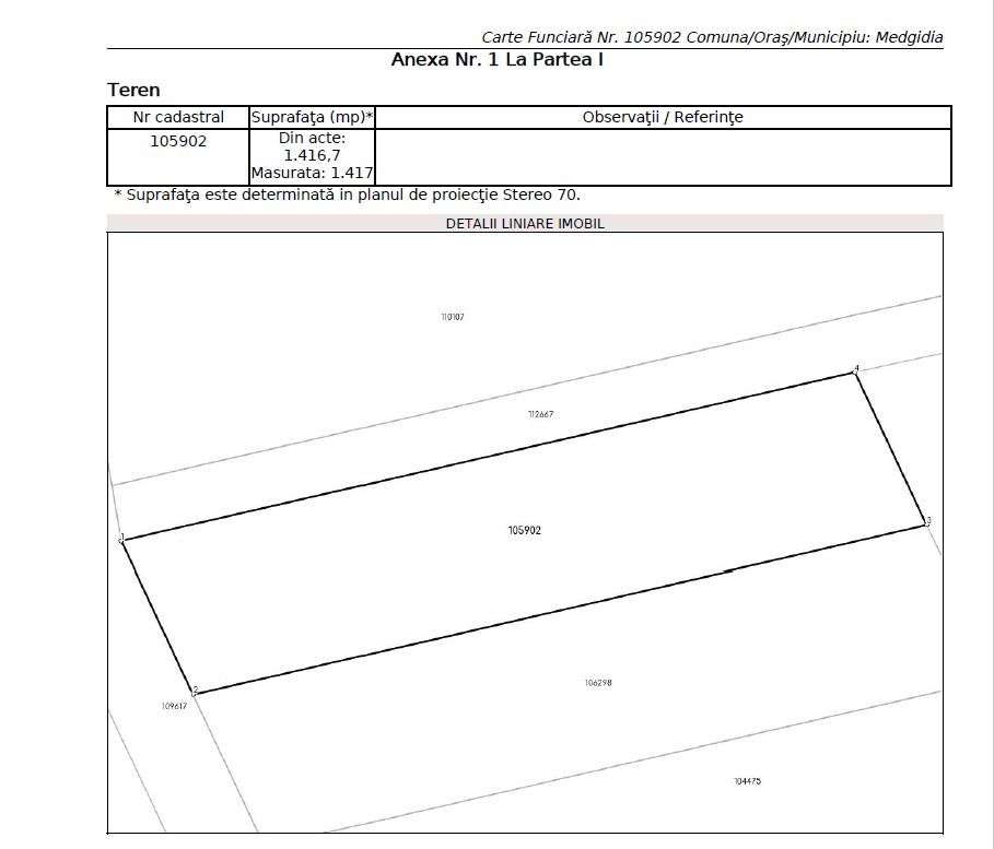 Intravilan Valea Dacilor, 1417 mp, 23 euro mp-1