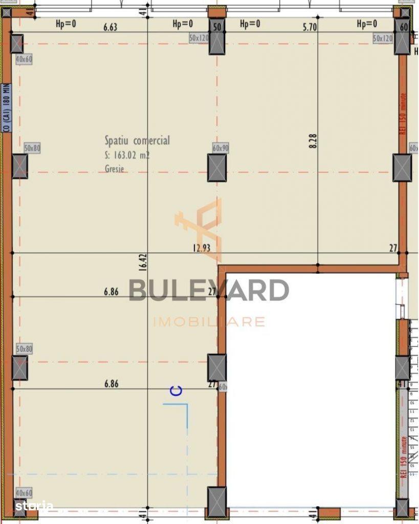 Spatiu comercial cu front stradal de 14 mp, zona strazii Fabricii!