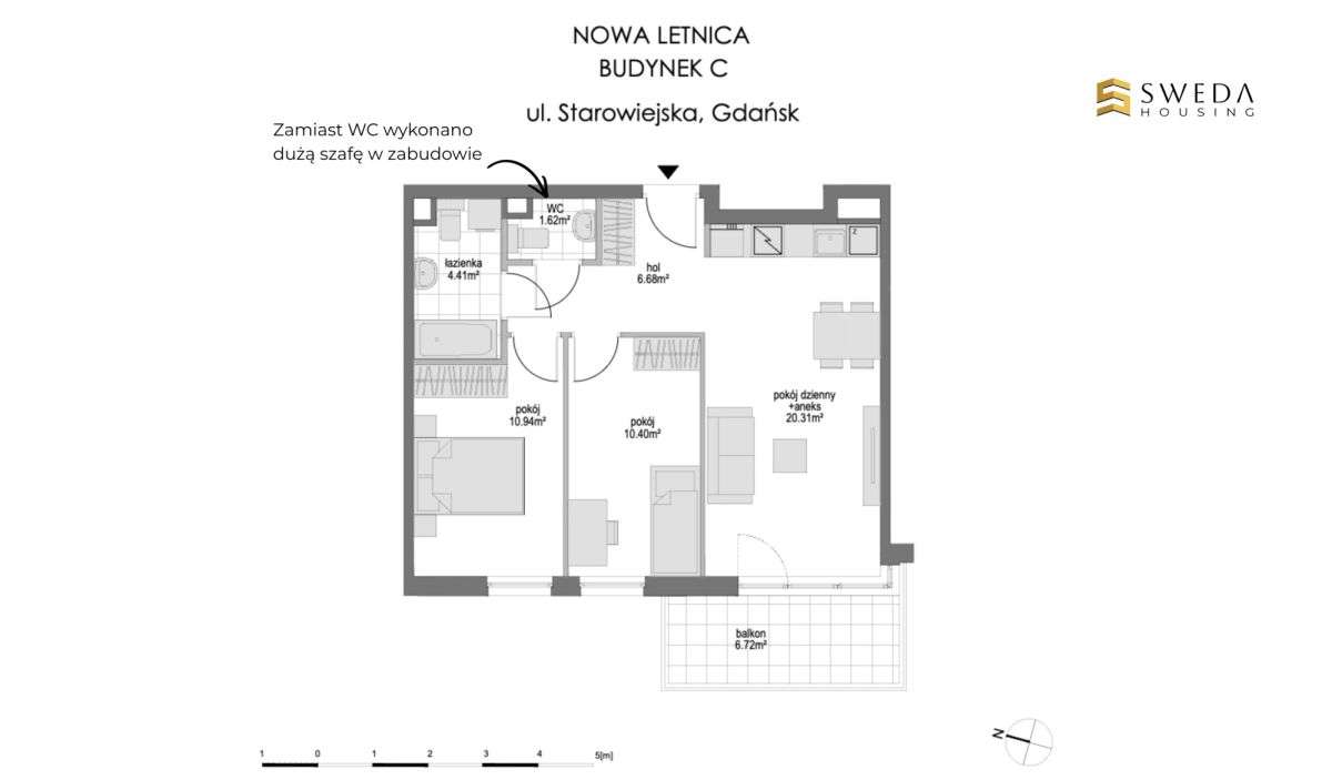 Gotowy apartament premium | Widok na Polsat arenę-9