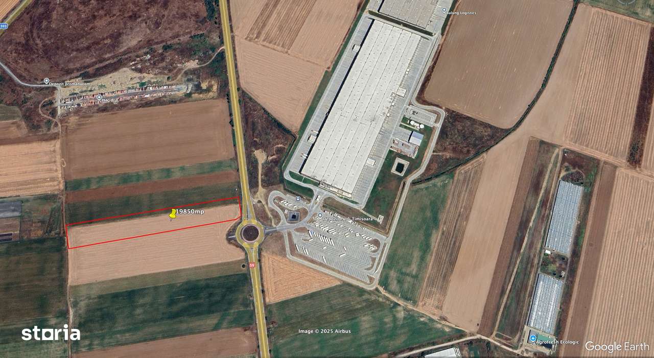 Vand teren intravilan, vis a vis de Depozitul Profi Timișoara - Imagine principală: 2/6