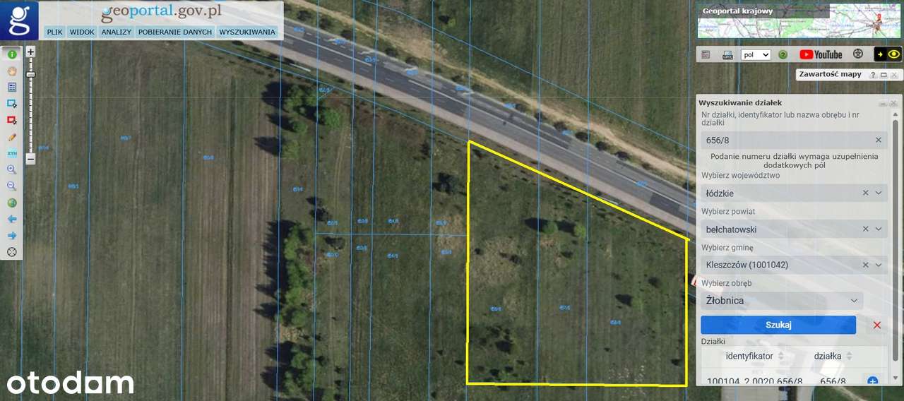 Nieruchomość rolna pod inwestycję-Żłobnica powiat bełchatowski - Pełny obrazek: 4/4