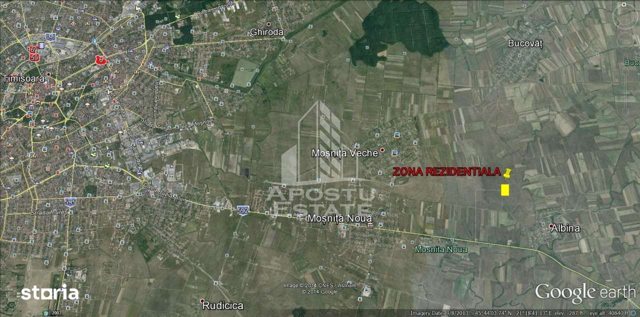 Parcela de teren 677 mp  ideal investiei intre Mosnita si Albina - Imagine principală: 2/3