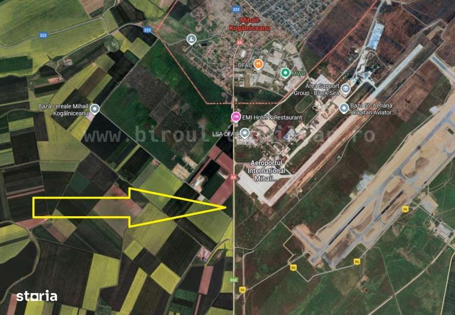 Teren Intravilan 4,5ha – Poziție Strategică vis-à-vis de Aeroport MK - Imagine principală: 3/6
