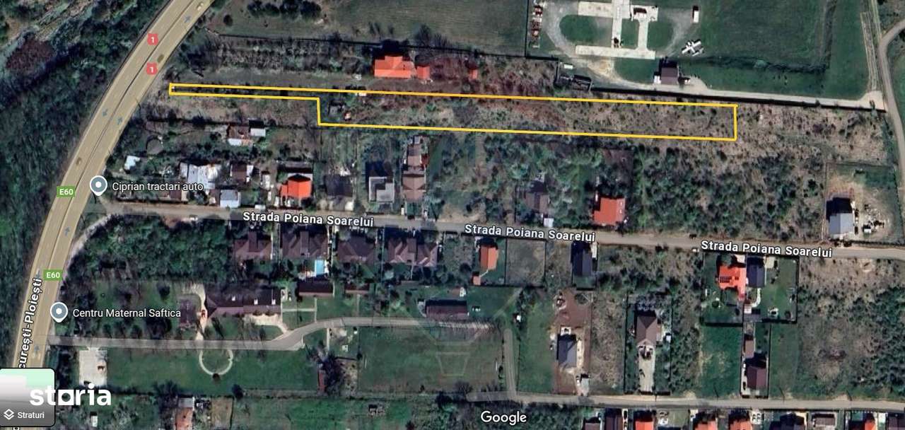 Vanzare teren Saftica strada Calea Bucuresti - Imagine principală: 1/6