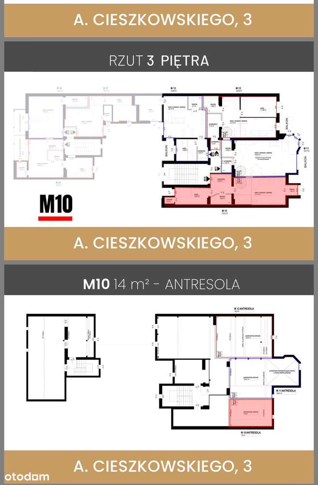 Apartament z antresolą  – 40,91 m² + 14 m² antresoli - Pełny obrazek: 4/8