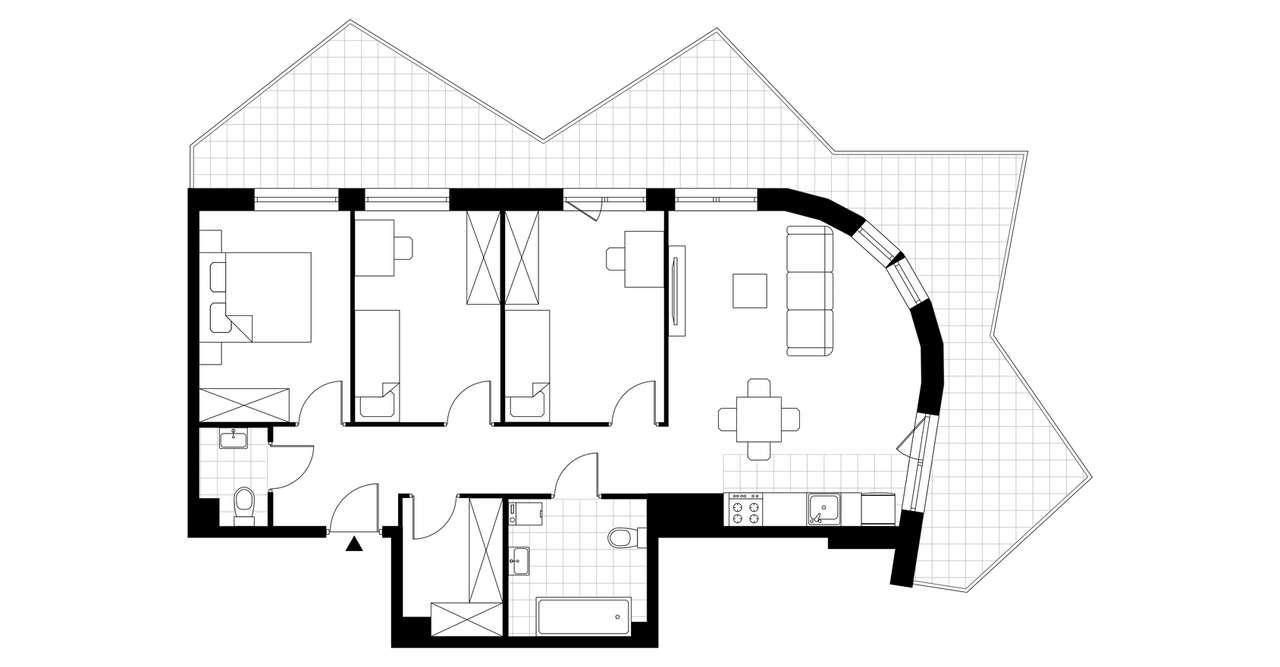 4-pokojowe mieszkanie 77m2 + loggia Bez Prowizji - Pełny obrazek: 4/9