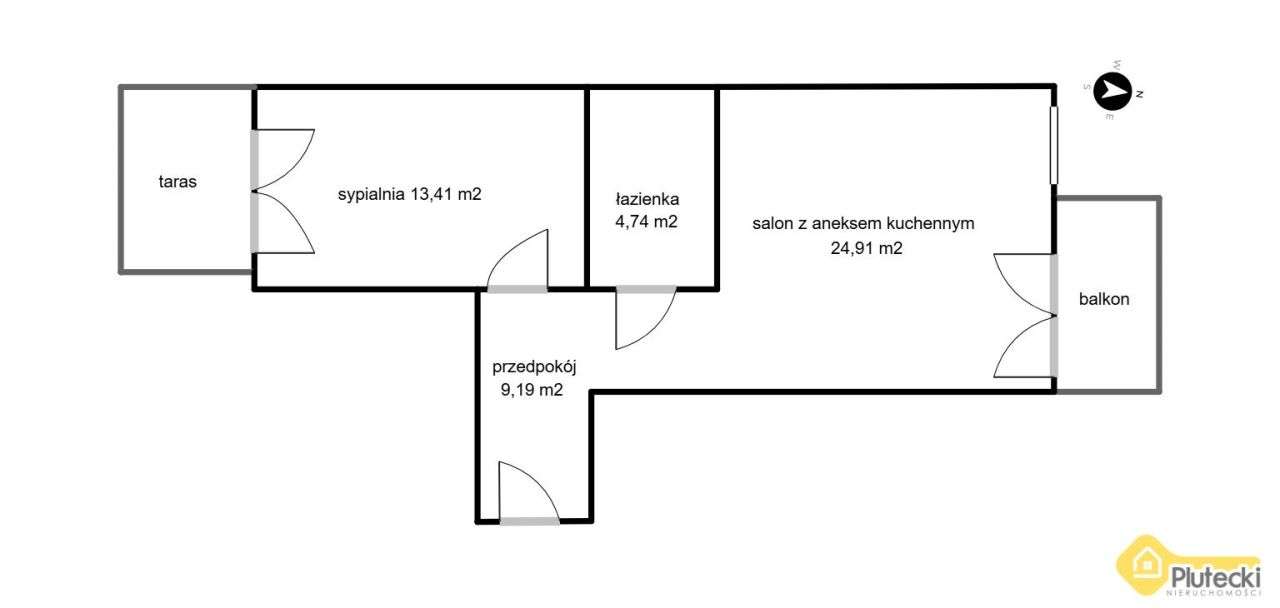 M2 z tarasem i balkonem|do wejścia|miejsce post.-14