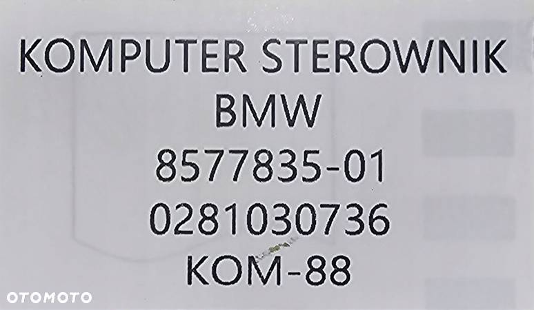 OE KOMPUTER SILNIKA BMW F01 F02 F07 F10 F11 F25 F26 F30 F31 F32 F34 F36 - 4