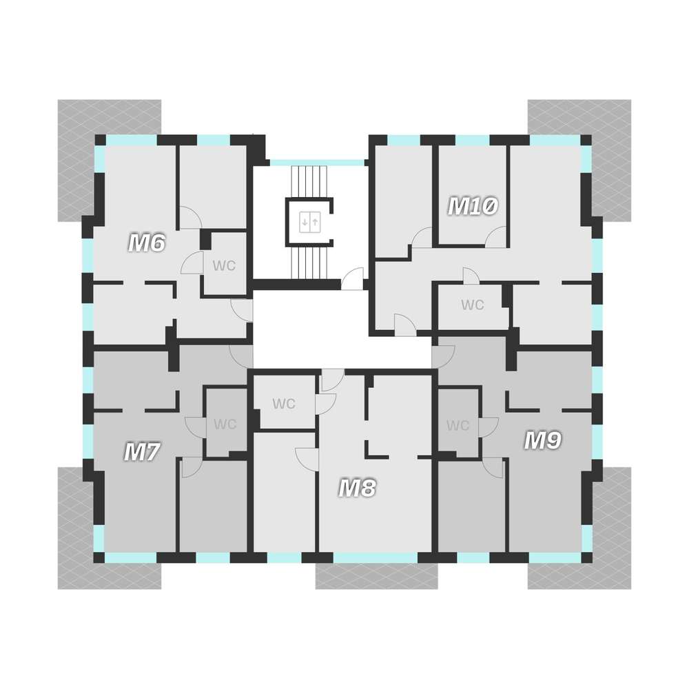Apartament w kameralnej inwestycji parter 54,3m2 ogródek 250m2 OKAZJA! - Pełny obrazek: 4/8