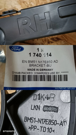 FORD FOCUS MK3 KOMBI 11-14 ŚLIZG MOCOWANIE ZDERZAK PRAWY TYŁ BM51-N17E850 - 10