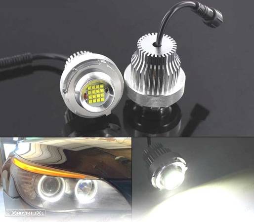 KIT ANGEL EYES EM LED 40W PARA BMW E60 LCI - 1