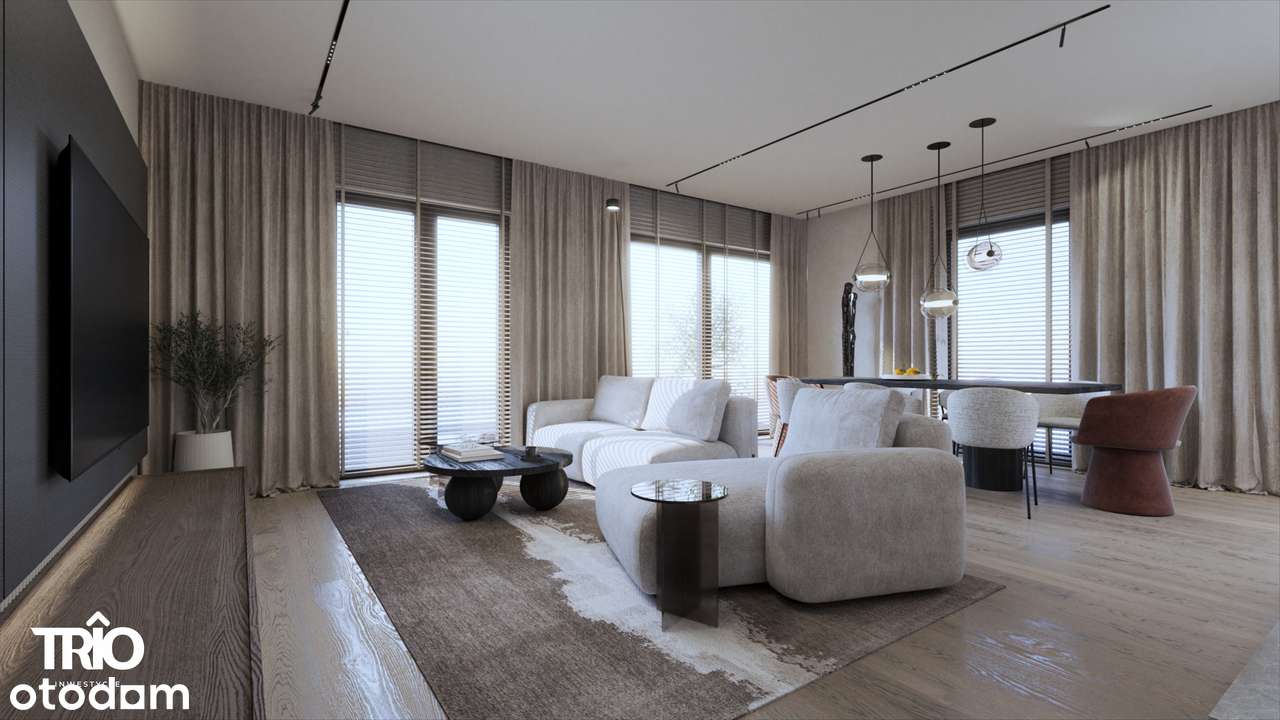 Nowoczesne domy w zabudowie bliźniaczej z garażem i ogródkiem-6