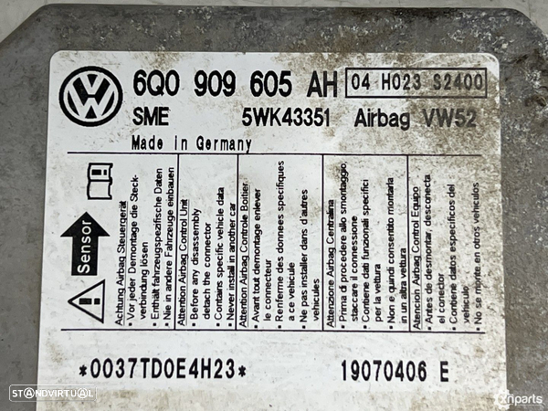 Centralina airbag Usado VW CADDY III (2KA, 2KH, 2CA, 2CH) REF. 6Q0909605AH - 3