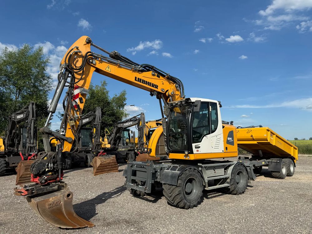 Liebherr 914 compact  rototilt + szczypce przyczepa 2017