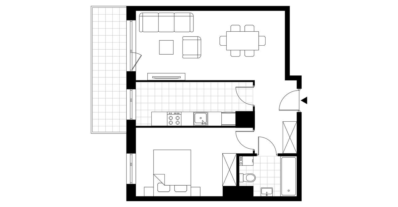 2-pokojowe mieszkanie 52m2 + balkon Bez Prowizji - Pełny obrazek: 3/7