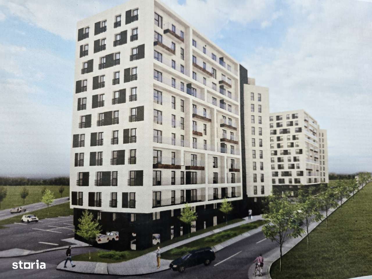 Apartament 1 cameră în bloc NOU la cheie - Imagine principală: 3/5