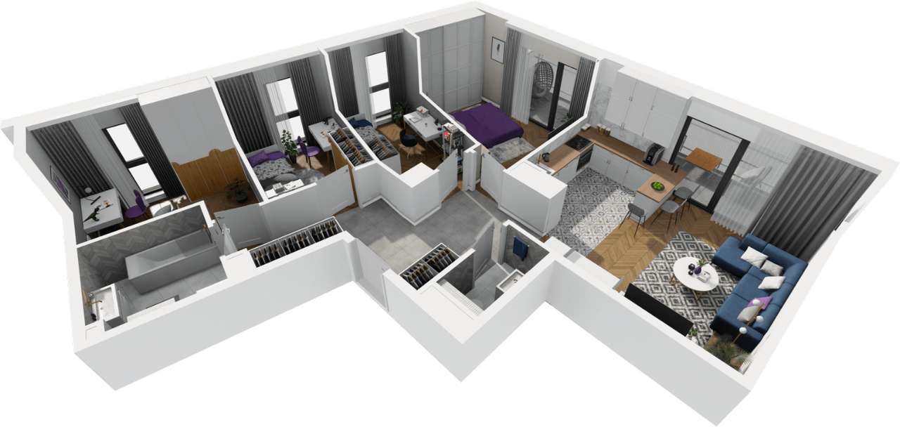 Największe mieszkanie na tej inwestycji|Balkon 14m2|Hala|Bezpośrednio - Pełny obrazek: 4/9