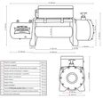 Troliu electric DRAGON WINCH 13000 lbs (trage 6 t) la 12V - 5