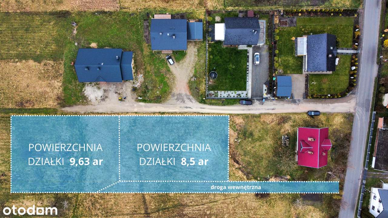 Działki budowlane 8,5 ar i 9,63 ar z MPZP| Tarnobrzeg - Ocice - Pełny obrazek: 2/5