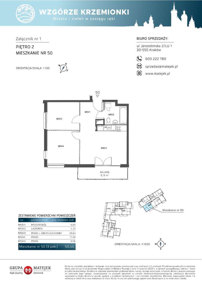 Wzgórze Krzemionki II | mieszkanie 3-pok. | 50 - Pełny obrazek: 5/10