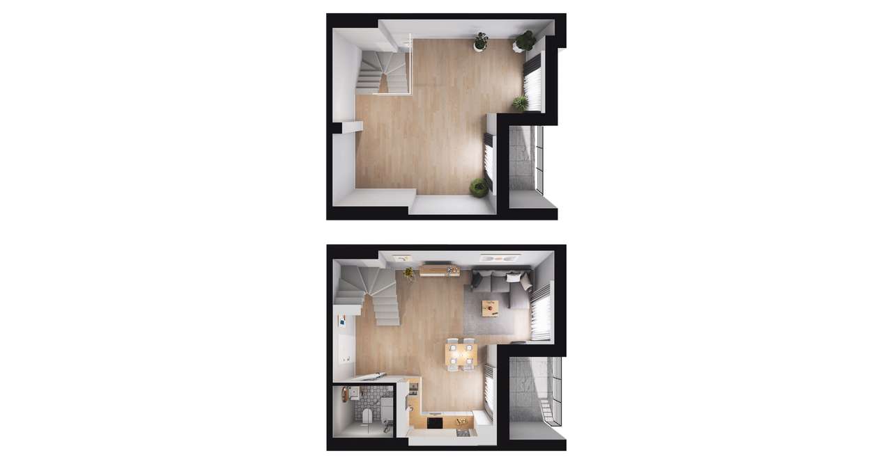 3-pokojowe mieszkanie 65m2 + 2 loggie Bezpośrednio - Pełny obrazek: 3/9