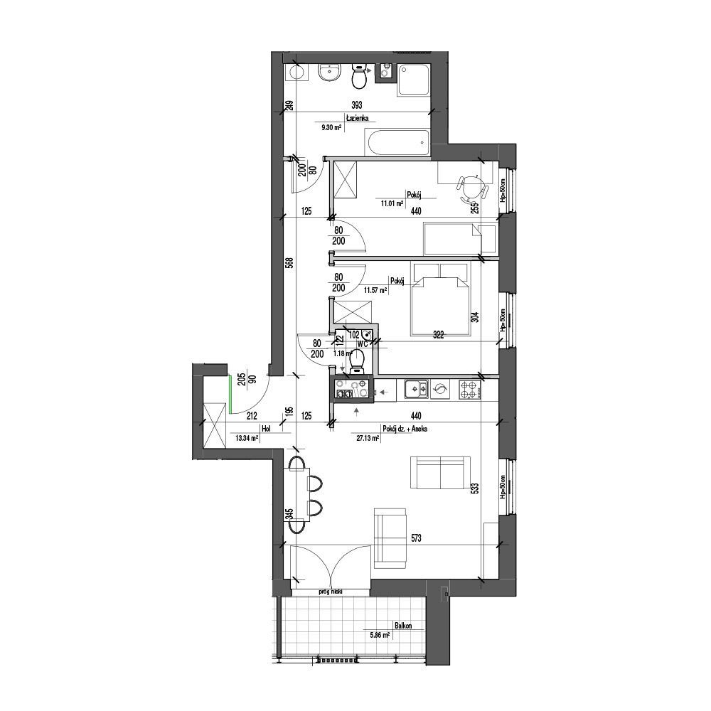 Duo Apartamenty | mieszkanie B/1