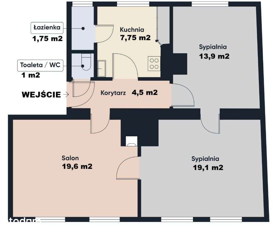 3 pokoje*1 piętro*ogród*do remontu*-6