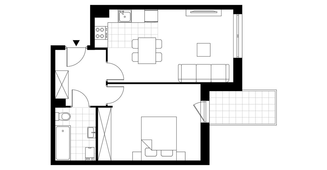 Apartamenty Kolumny  | mieszkanie 2-pok. | B_10 - Pełny obrazek: 4/5