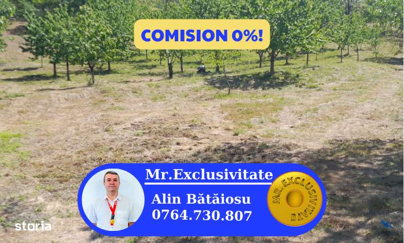 Teren extravilan de vanzare – Stanesti, 3.861 mp, livada de ciresi-0