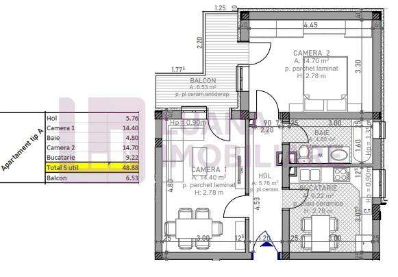 Apartament 2 camere INTABULAT | NOU | Deventer | parcare privata | la-8
