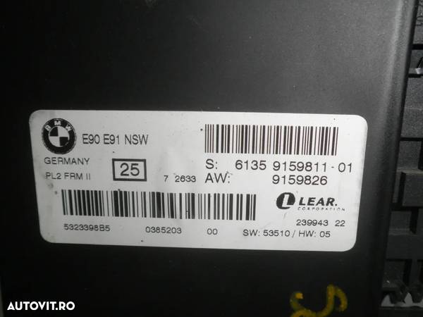Calculator Lumini BMW Seria 3 E90 E91 , 61359159811 9159811 - 3