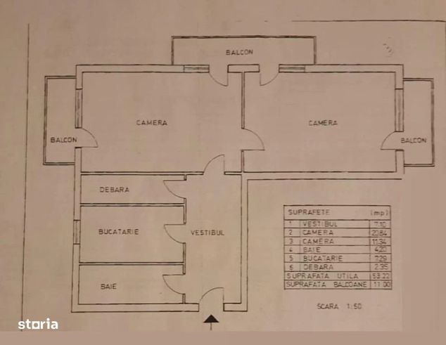 Vanzare apartament 2 camere unicat 13 Septembrie Panduri 65mp-19