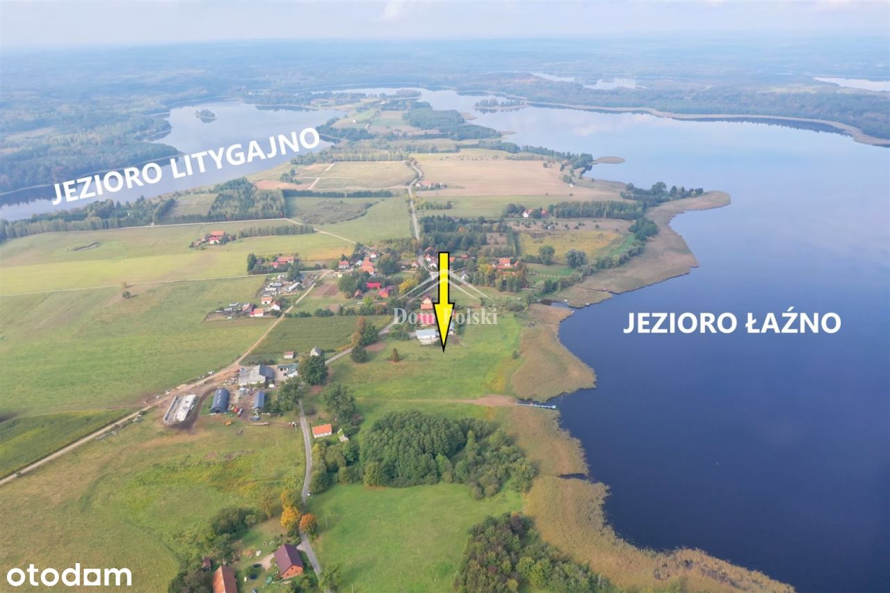 Działka 3291 m2 z linią brzegową Jeziora Łaźno