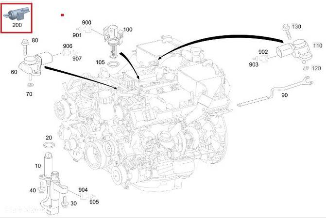 MERCEDES SL SLK SLR SLS W251 Zawor podcisnienia - 3