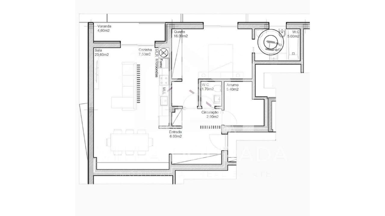 Apartamento T1+1 com Garagem na Serra de Canelas-8