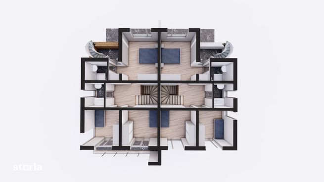 Case tip duplex - Stil mediteranean – Bucium, Comision 0%-3