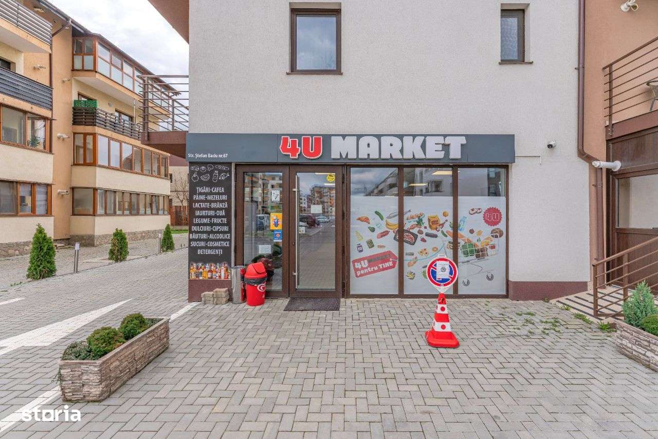 Comision 0% - Spatiu Comercial Nou 122m + 3 parcari - Tractorul/Coresi - Imagine principală: 2/15