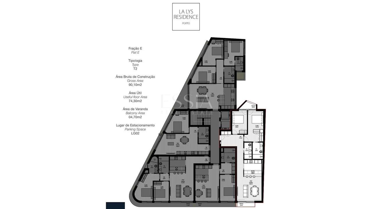 Apartamento T2 com 2 varandas - Novo Empreendimento de Luxo, Paranhos-5