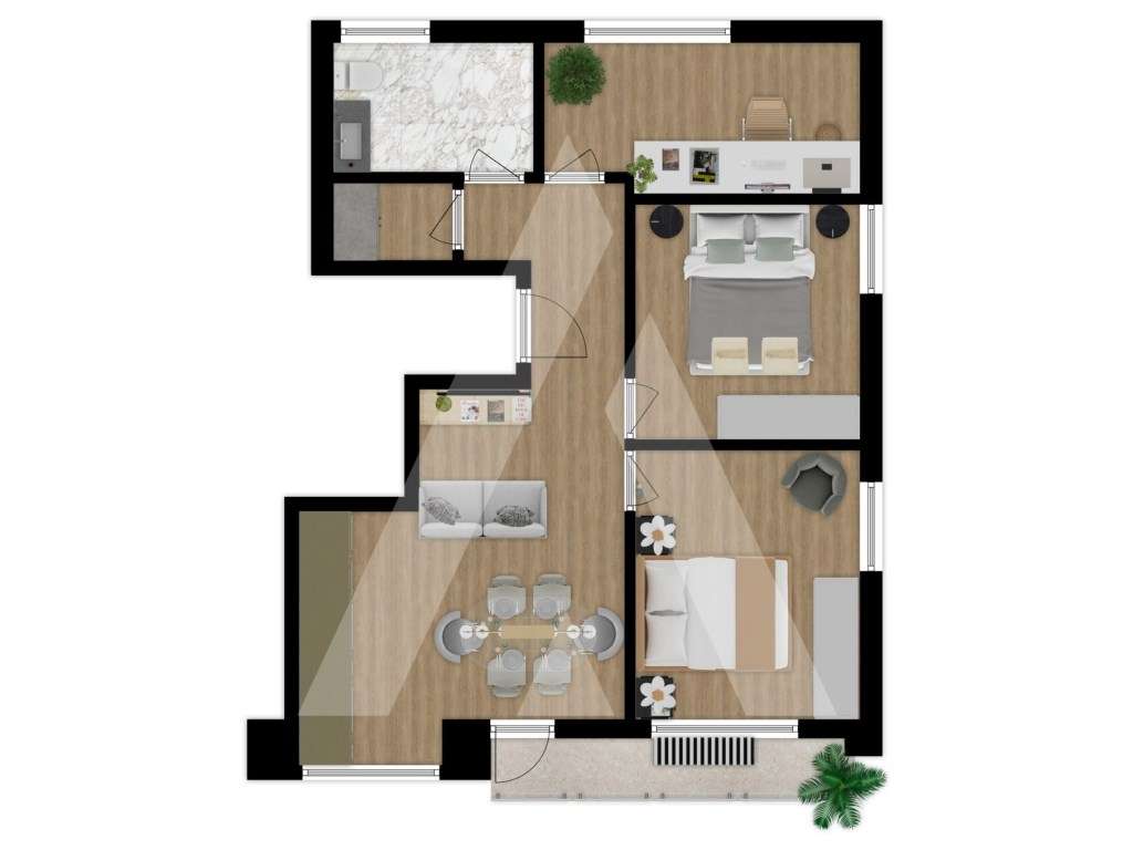 Apartamento T3 Renovado · Cortegaça . Parque Buçaquinho - Grande imagem: 4/4