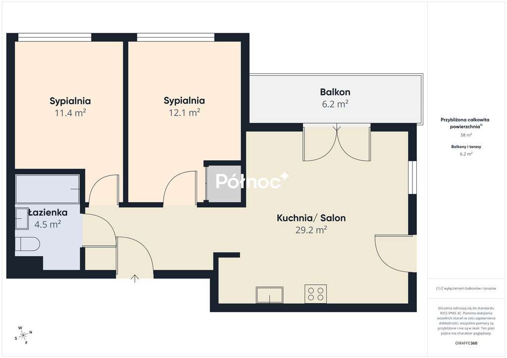 Mieszkanie gotowe do wprowadzenia | 3 pok.- 59 m2-13