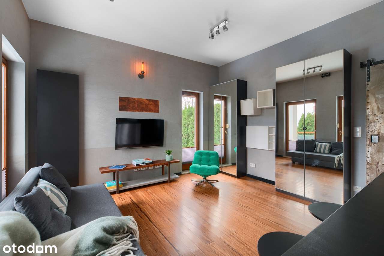 Loftowe Studio z ogródkiem i miejscem postojowym | Park tuż obok - Pełny obrazek: 4/20