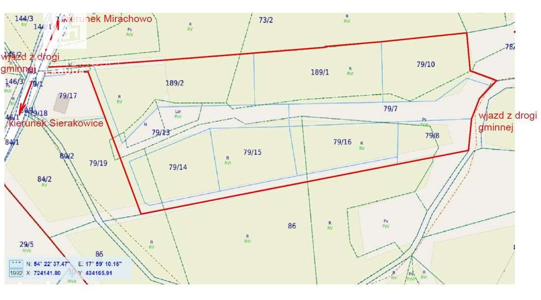 Działka inwestycyjna z widokiem na jezioro – Bącz - Pełny obrazek: 2/18