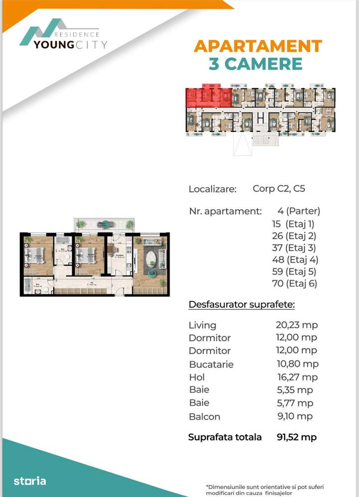 OFERTA! Apartament cu 3 camere la 5 minute de metrou!-9