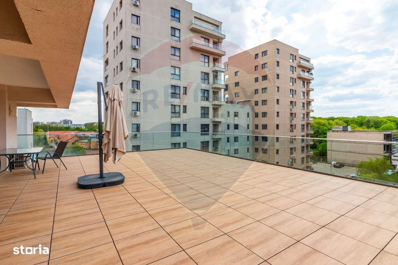 Apartament 3 camere de închiriat în Pipera, loc parcare, terasa 95mp - Imagine principală: 3/17