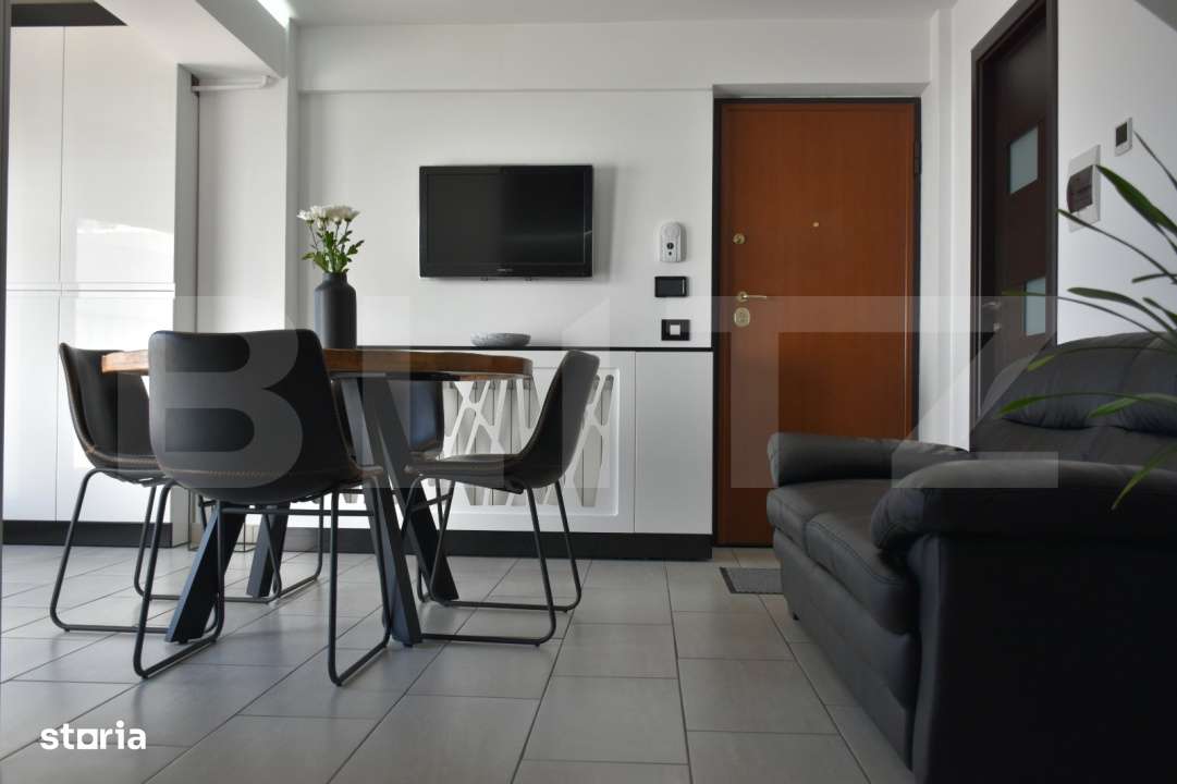 Apartament 3 camere, etaj 3+ansarda, 70mp, utilat, mobilat modern, zon - Imagine principală: 2/7